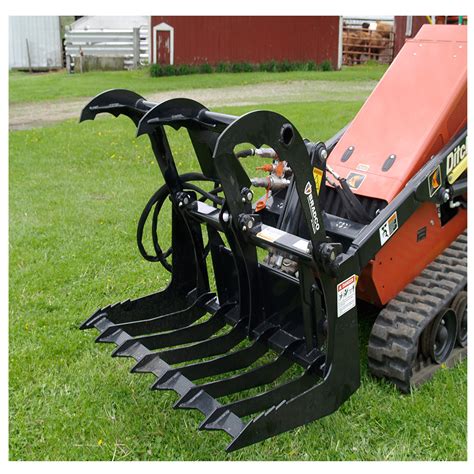 bradco mini skid steer grapple|mini skid steer attachment.